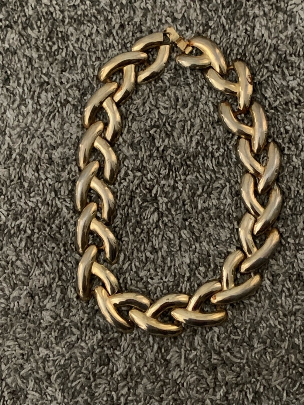 Gold Tone Chunky Link Bracelet